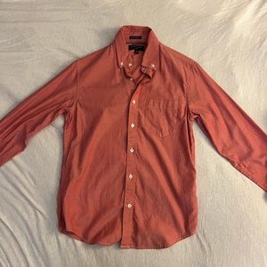 Banana Republic Slim Fit Untucked Oxford Yarn Dye Shirt